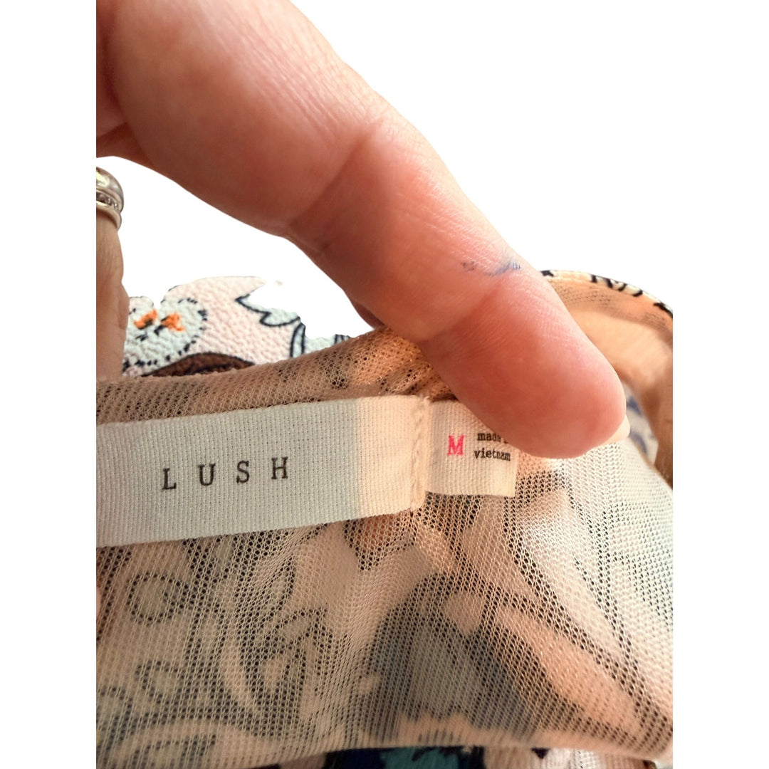 Pink Floral Dress by Lush Ladies Size M