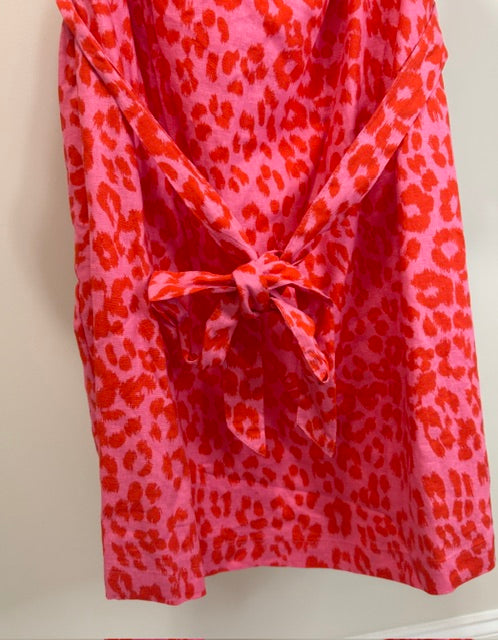 New York &amp; Company Pink/Red Cheetah Print Off‑Shoulder Dress SzXXL NWT