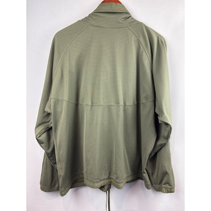 Women’s Exoffice XL Army Green Long Sleeve Windbreaker