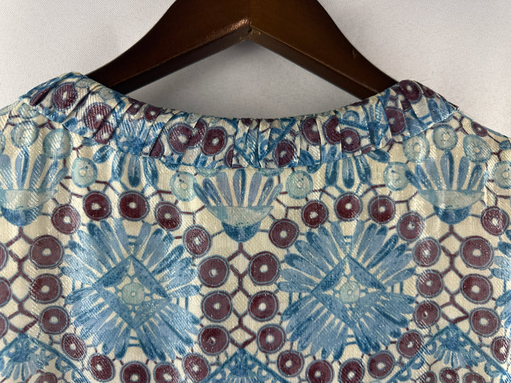 Women’s Tory Burch Blue Daisy Pattern Tank Size 8