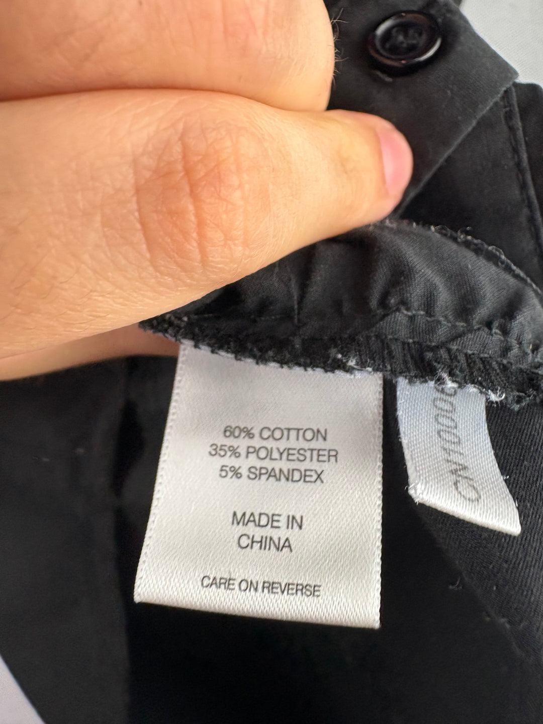 Women’s New York & Company Medium Black Button Up Blouse