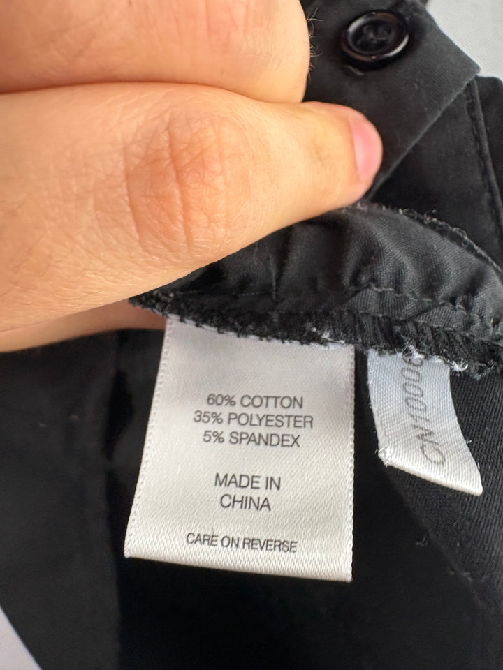 Women’s New York & Company Medium Black Button Up Blouse