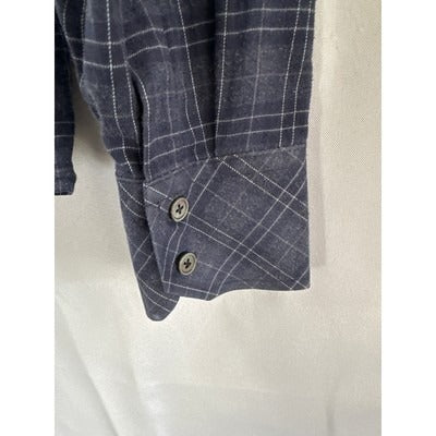 Men’s Zachary/Prell dark blue long sleeve button down size sm. 100% cotton