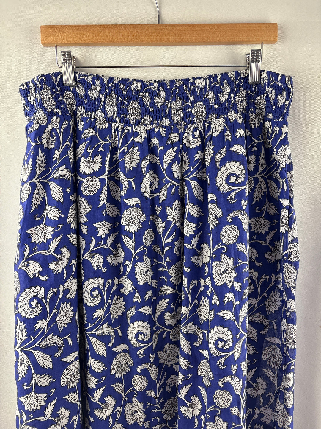 Women’s Destination 365 Large Royal Blue Paisley Maxi Skirt