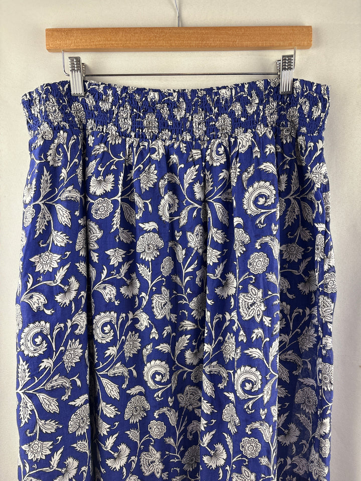 Women’s Destination 365 Large Royal Blue Paisley Maxi Skirt
