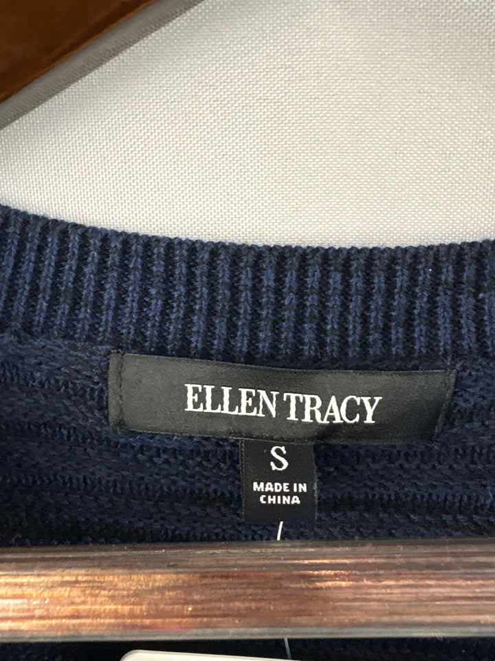 Women’s Ellen Tracy Small Dark Blue V-Neck Sweater