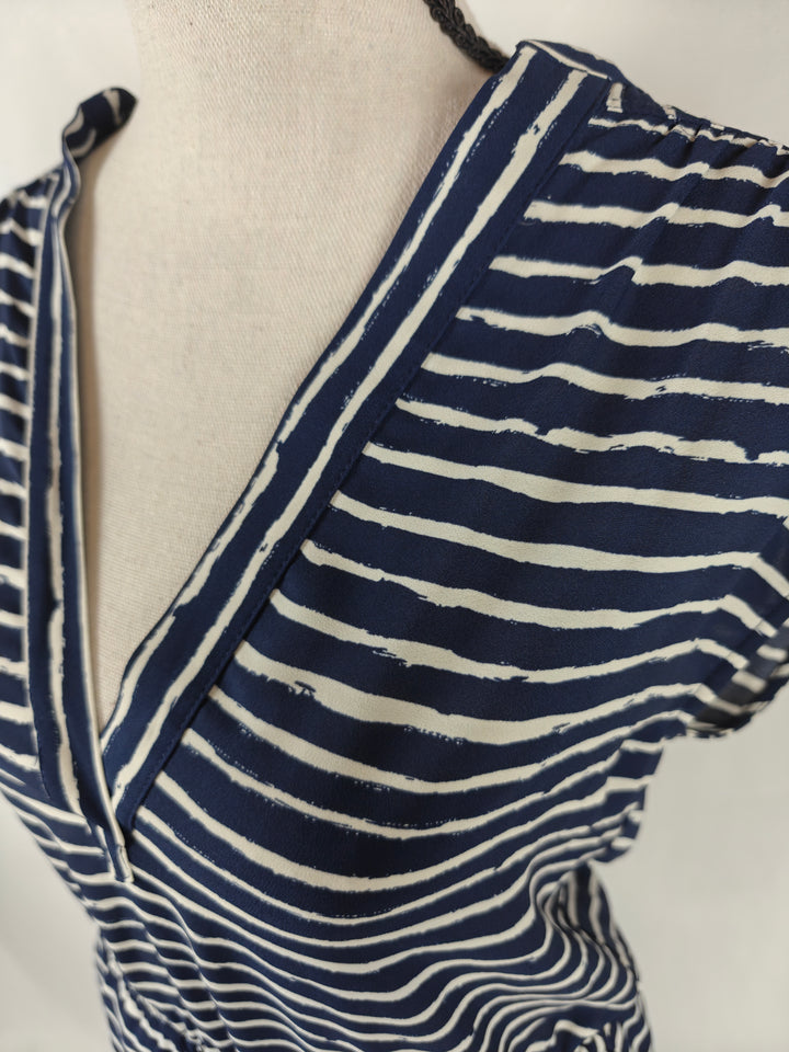 Women’s Banana Republic Maxi Dress Navy White 00P