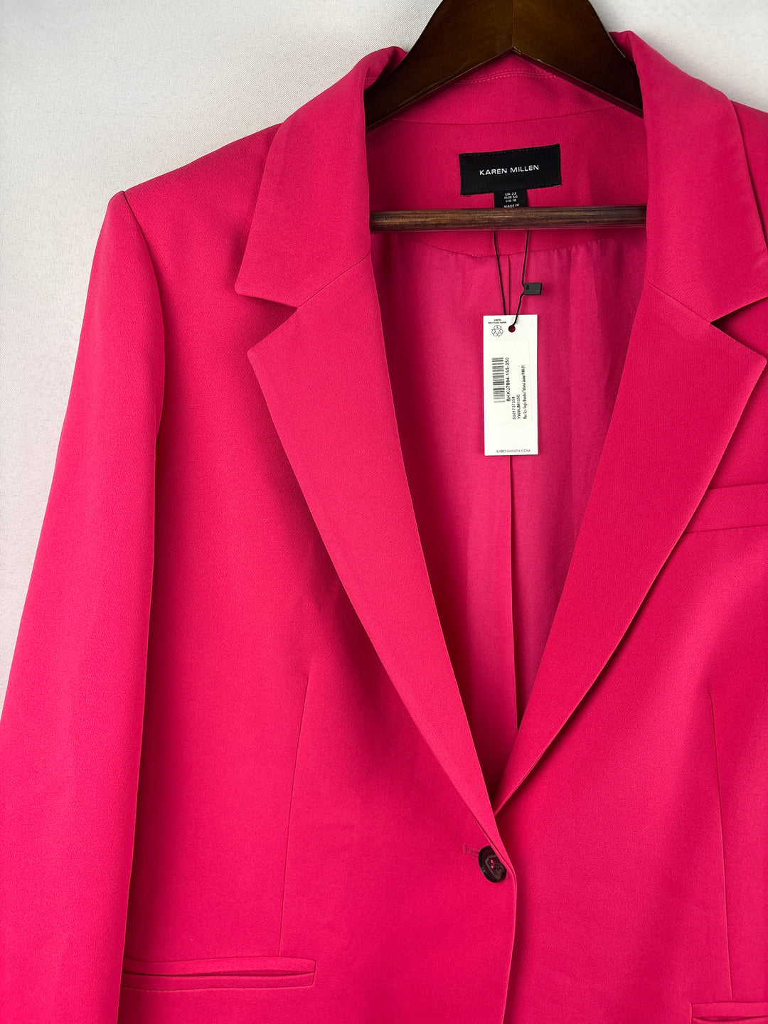 Women’s Karen Millen Size 18 Bright Pink Blazer
