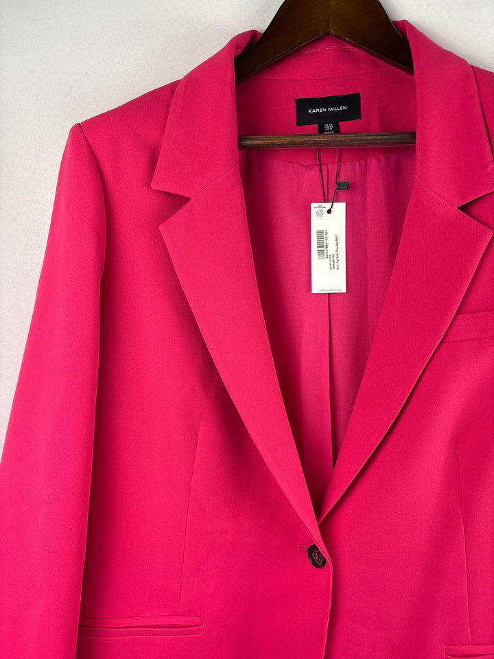 Women’s Karen Millen Size 18 Bright Pink Blazer
