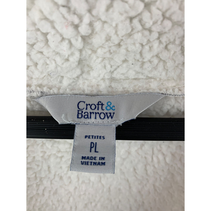 Croft & Barrow Womens Plaid Sherpa Jacket PL