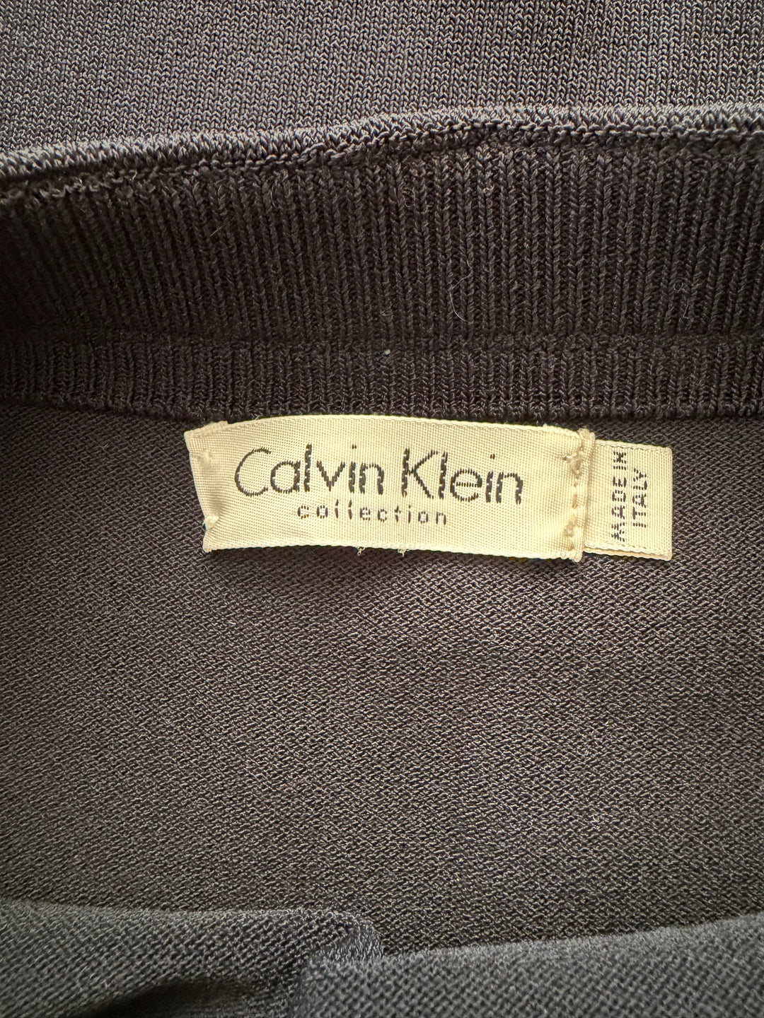 Calvin Klein Collection Black Rib Knit Pencil Skirt Size S