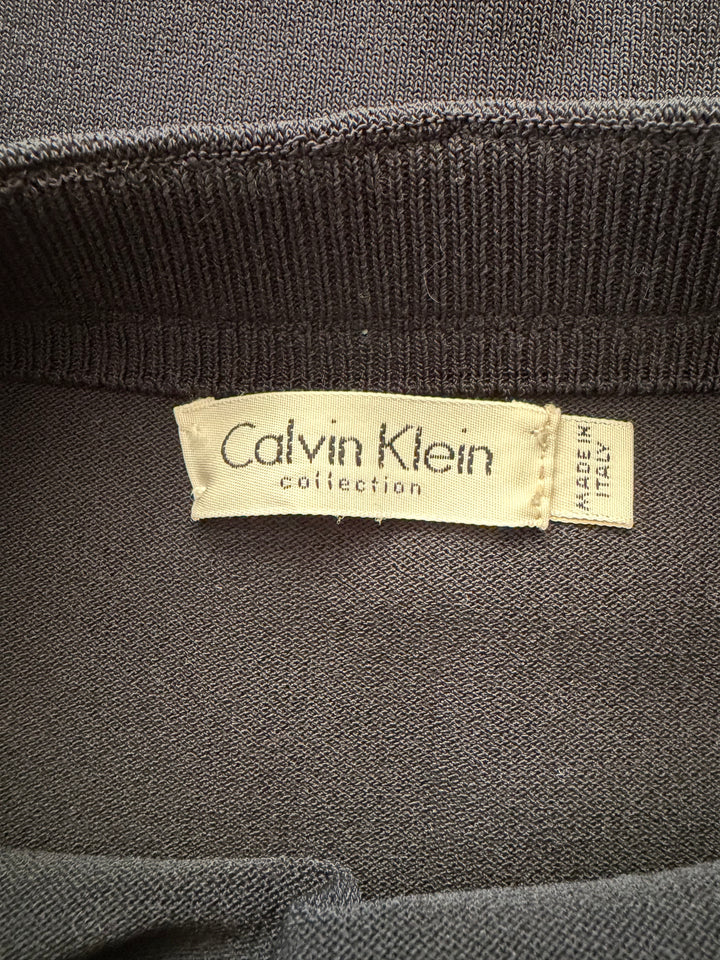 Calvin Klein Collection Black Rib Knit Pencil Skirt Size S