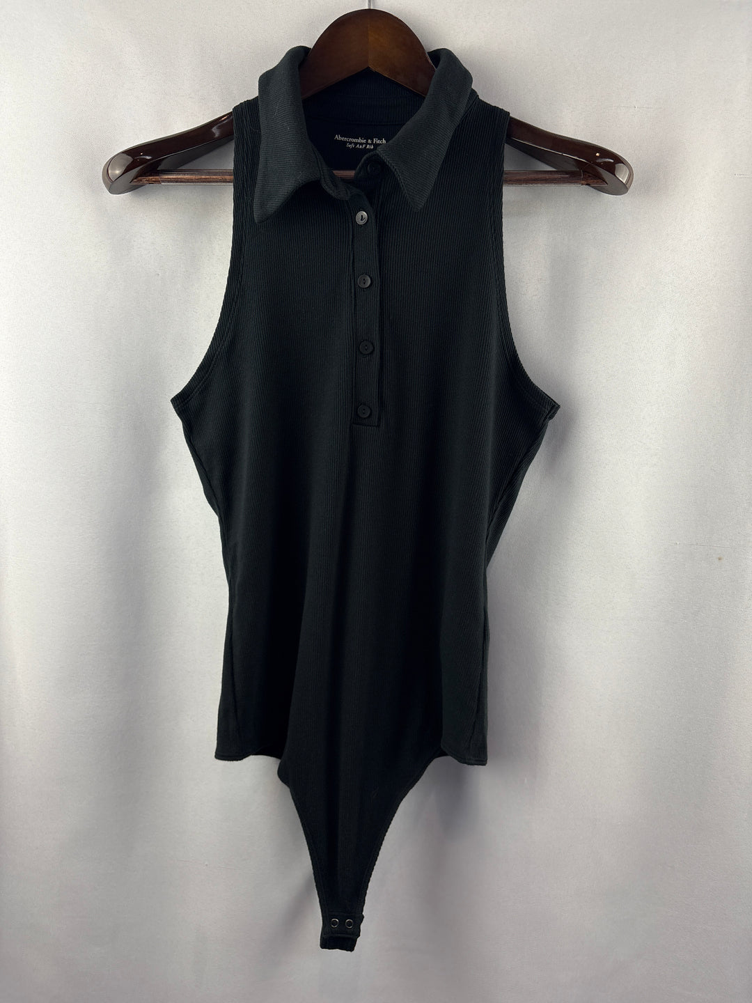 Women’s Abercrombie &amp; Fitch Large Black Sleeveless Bodysuit