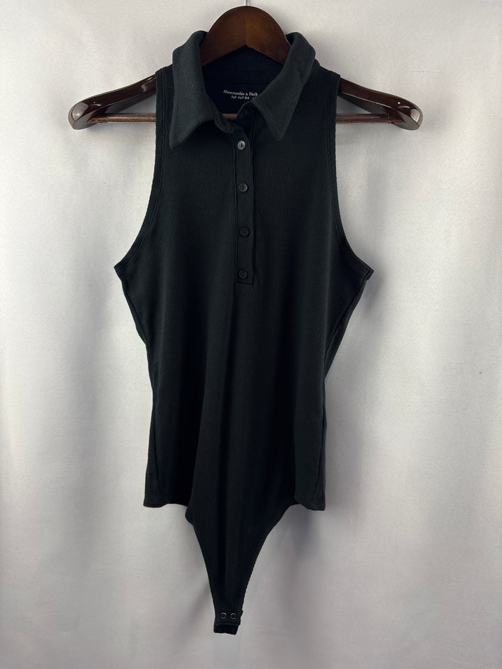 Women’s Abercrombie &amp; Fitch Large Black Sleeveless Bodysuit
