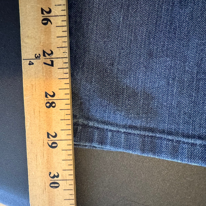 Prana Women's Dark Wash Mid-Rise Slim Straight Leg Jeans, Size 4S