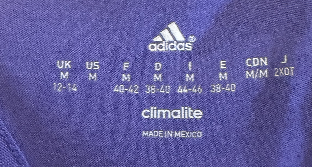 Adidas Purple Climalite Racerback Workout Tank Top Athletic Size Medium