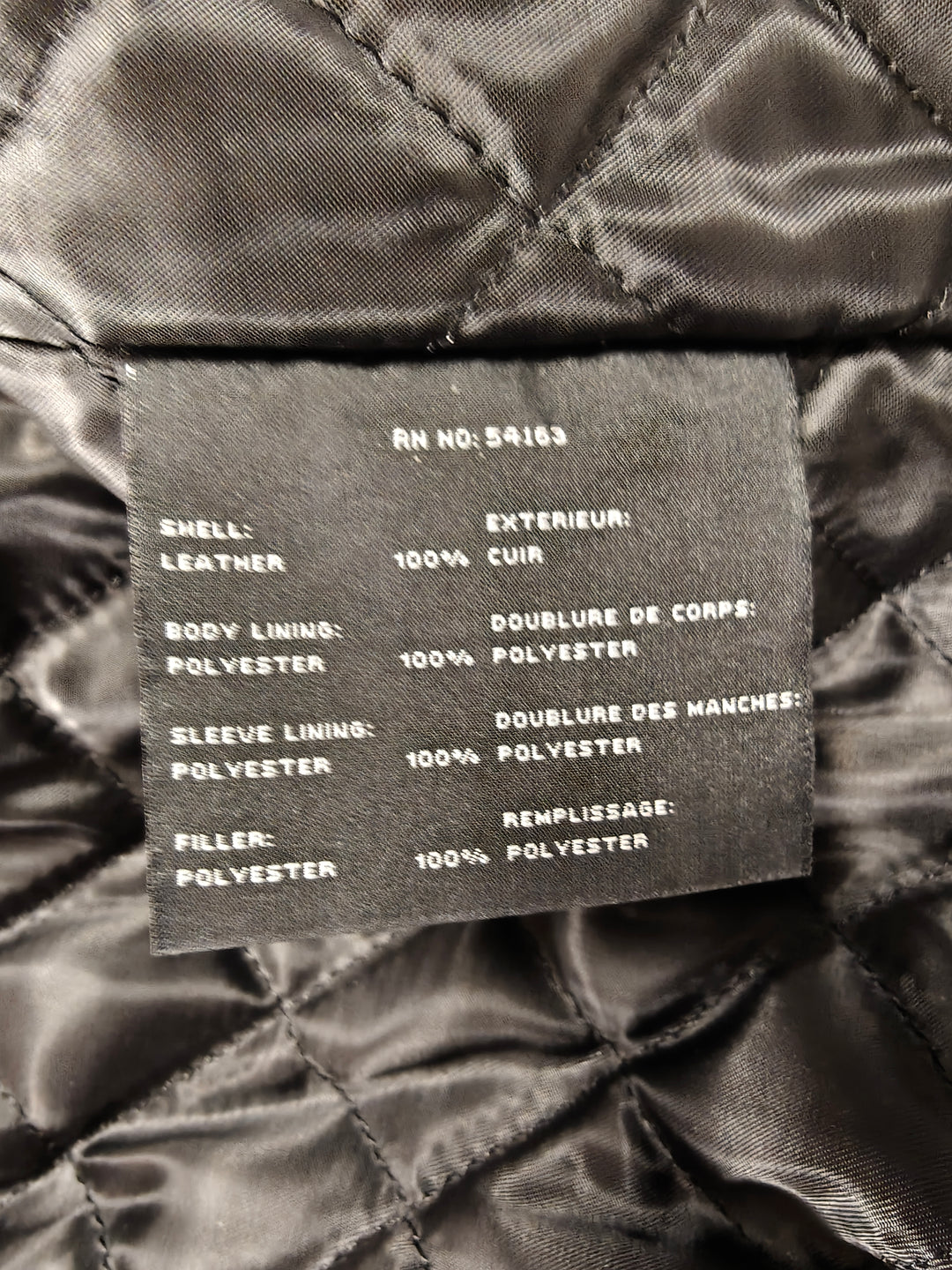 Mens Marc New York Leather Jacket Black 4XLT