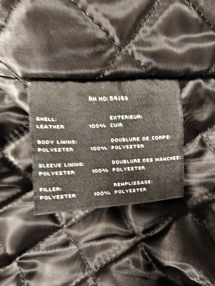 Mens Marc New York Leather Jacket Black 4XLT