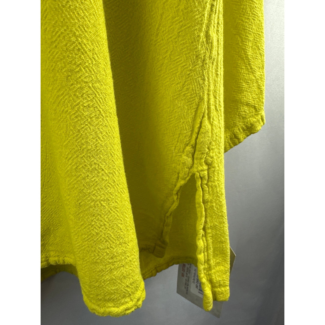 Women’s Oh My Gauze V-Neck Fringe Blouse Oakley Lime Size 2
