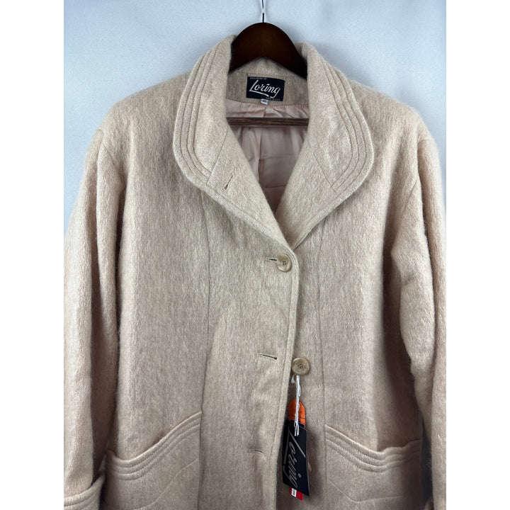Women’s Loring Size 18 Nude Wool Trench Coat