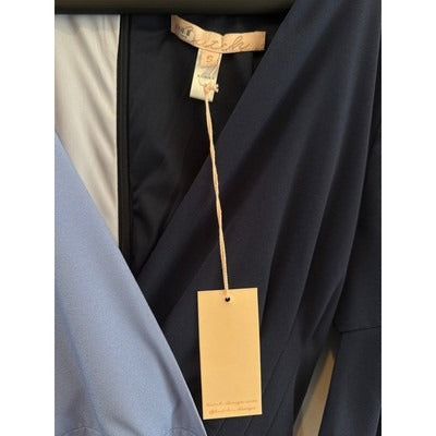 Colorblock Ruffled Midi Dress By DCCKHA Size S
