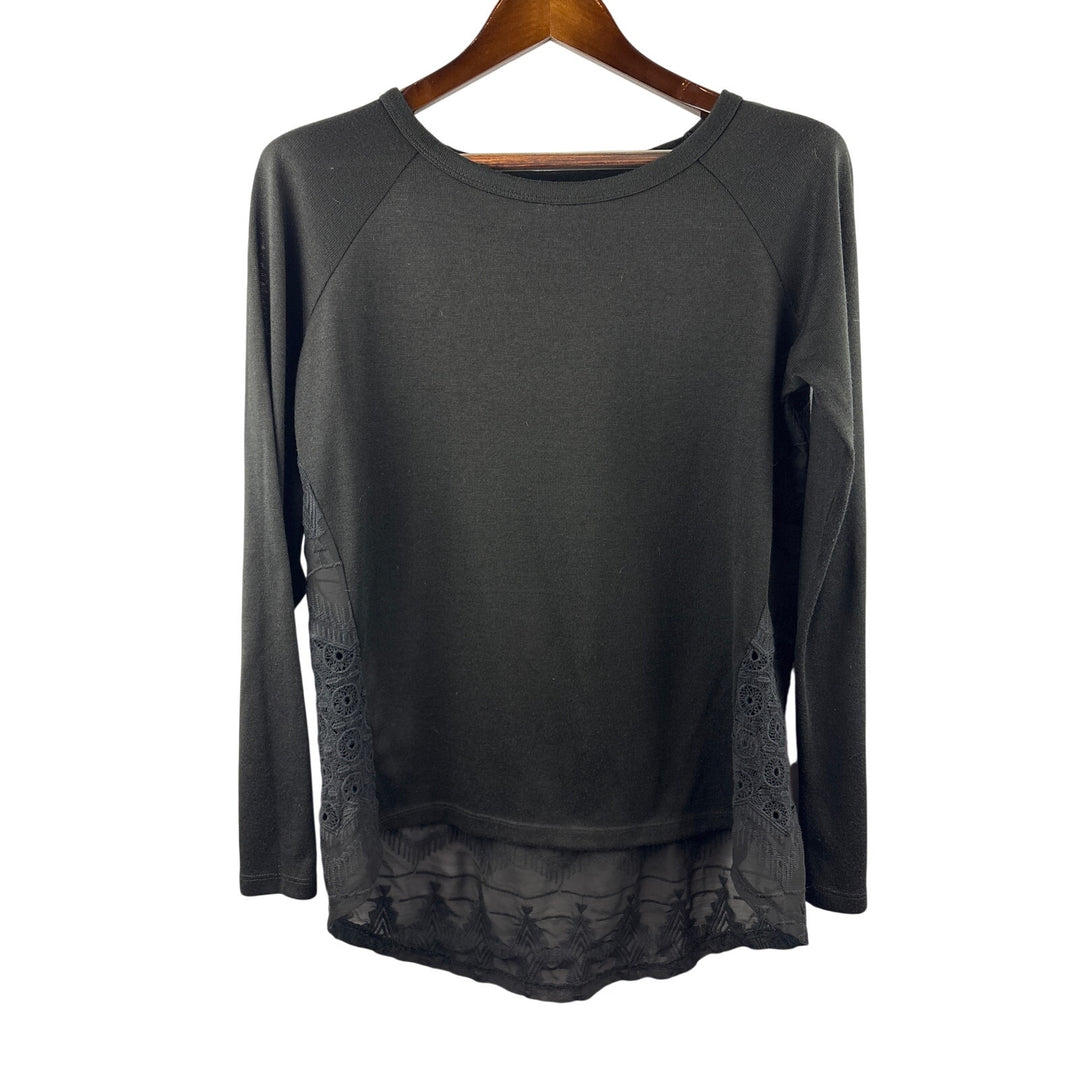 Women’s Brixon Ivy Large Black Long Sleeve w/ Lace Back