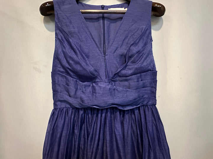 Womens Zimmerman Tama Linen Silk Ultramarine Mini Dress Size 3
