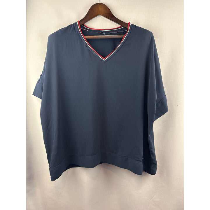 Women’s Tommy Hilfiger XL Navy Blue Short Sleeve Blouse