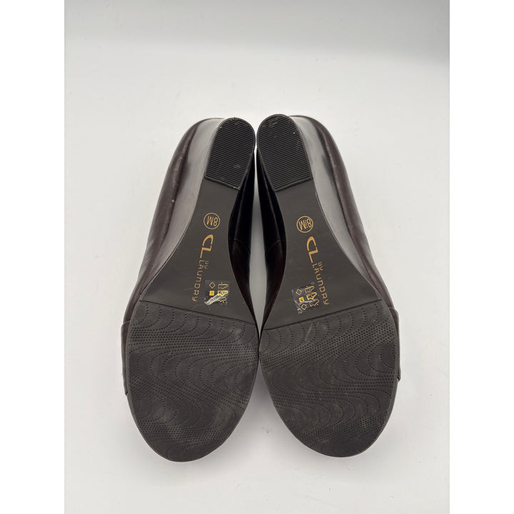 Women’s CL by Laundry Size 8 Brown Leather Wedges
