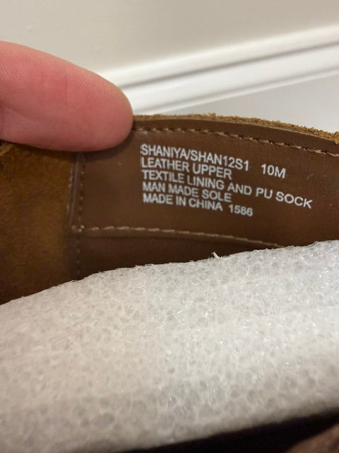 Steve Madden Shaniya Suede Platform Booties Brown NWT Sz10