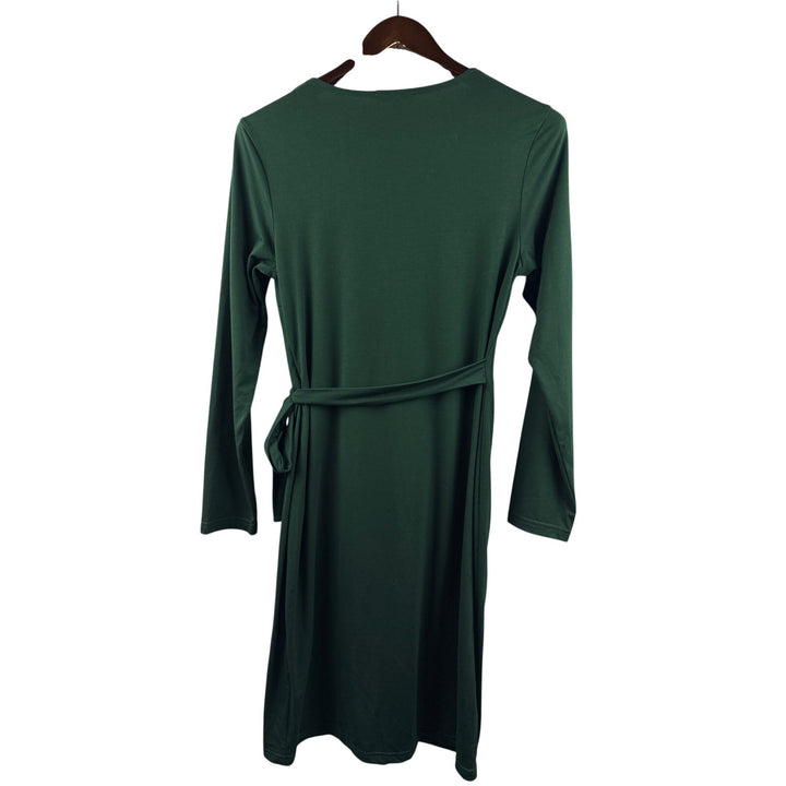 Women’s Berydress Large Emerald Green Wrap Style Midi Dress
