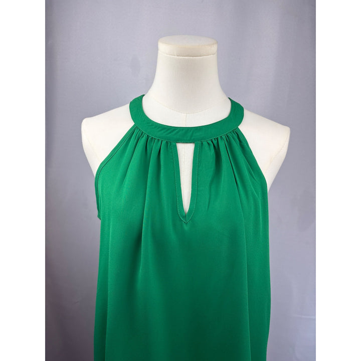 Papermoon Emerald Green Keyhole Halter Top Medium Petite