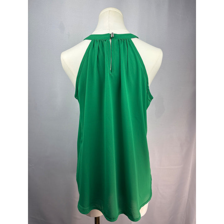Papermoon Emerald Green Keyhole Halter Top Medium Petite