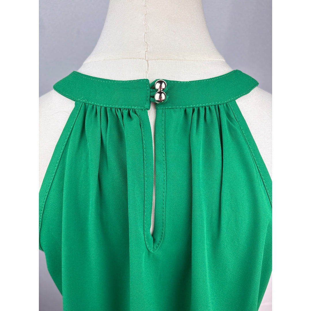 Papermoon Emerald Green Keyhole Halter Top Medium Petite