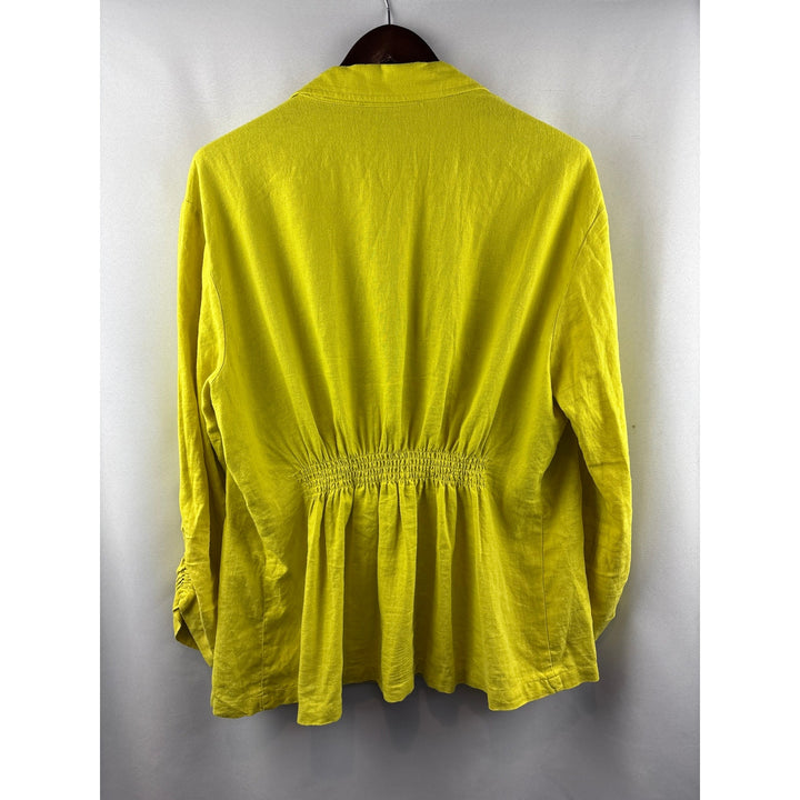 Women’s Marc New York Large Bright Yellow Lightweight Blazer