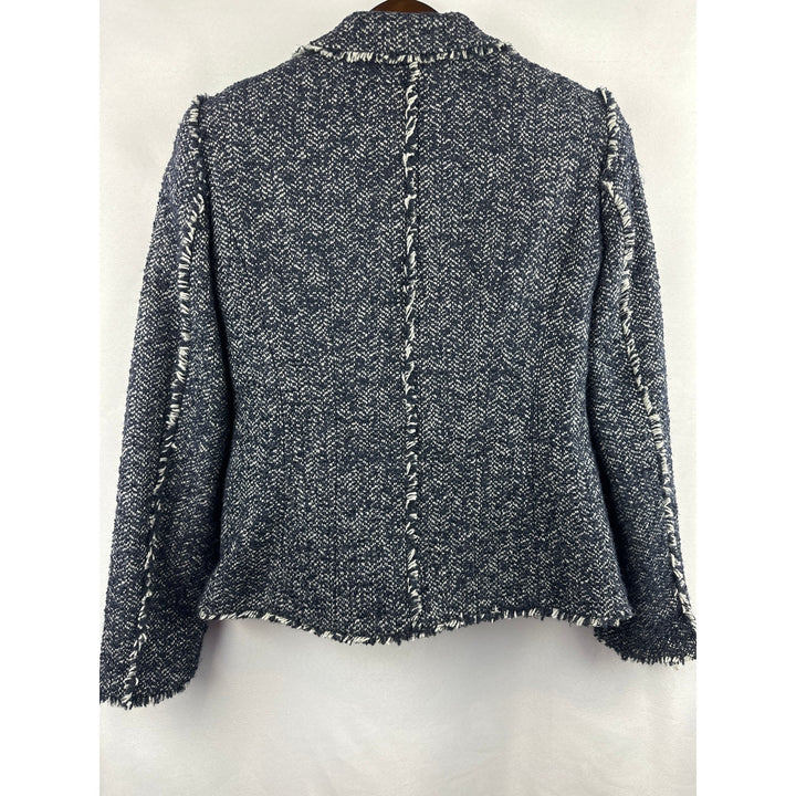 Women’s Jones Of New York Blue Gray Tweed Blazer Size 4