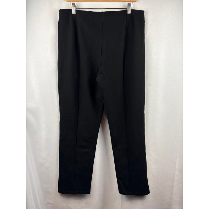 Women’s Susan Graver Large Black Spandex Slacks