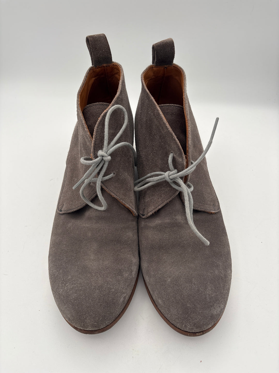 Women’s P. Monjo Size 10 Light Gray Suede Ankle Boots