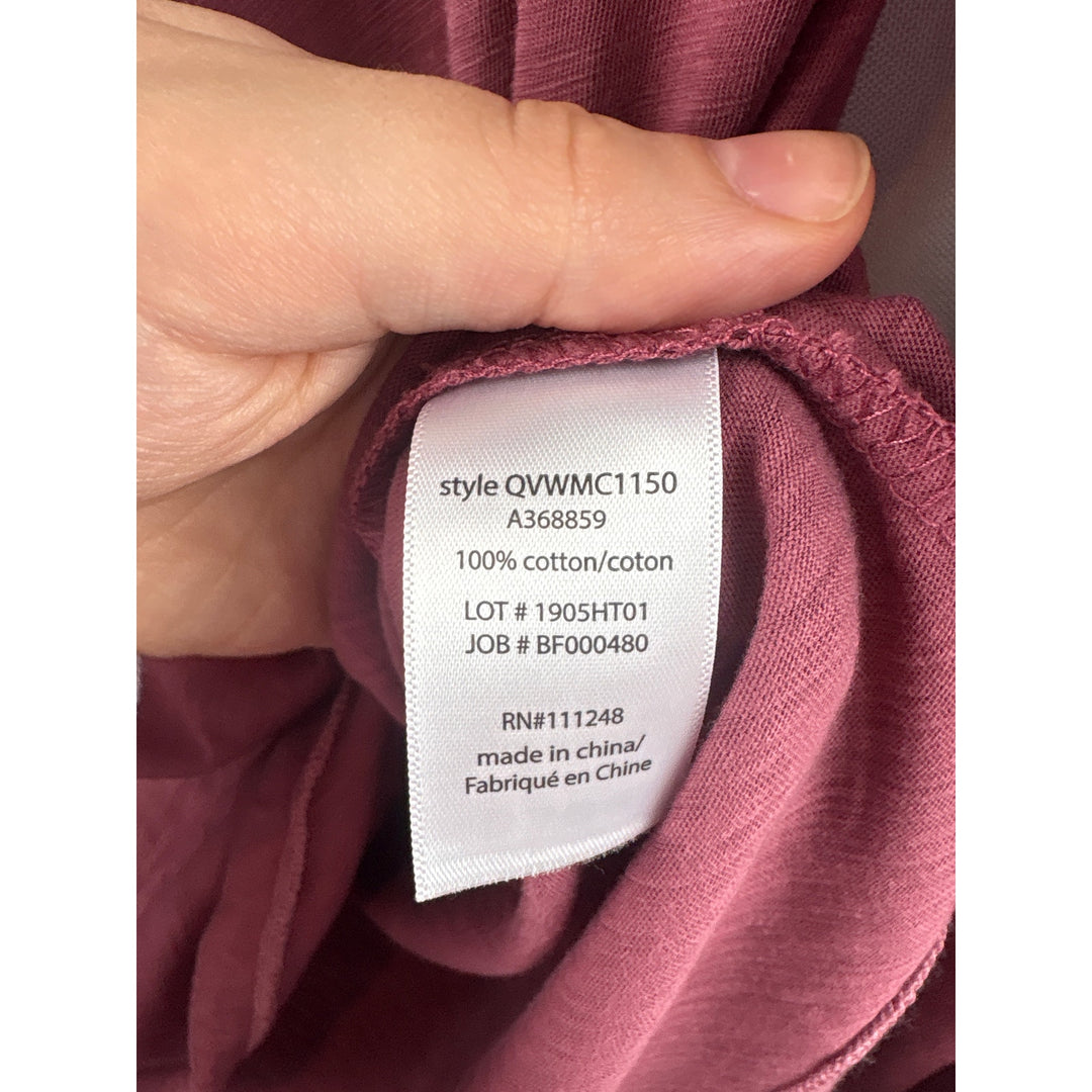 Women’s Barefoot Dreams Malibu Large Brick Red Long Sleeve Shirt