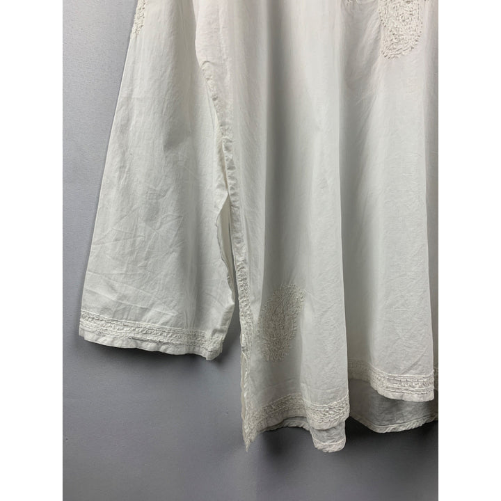 Women’s NWT Advance White Embroidered Cotton Shirt Size 2X