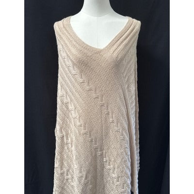 Women’s Novica Beige Textured Poncho One Size