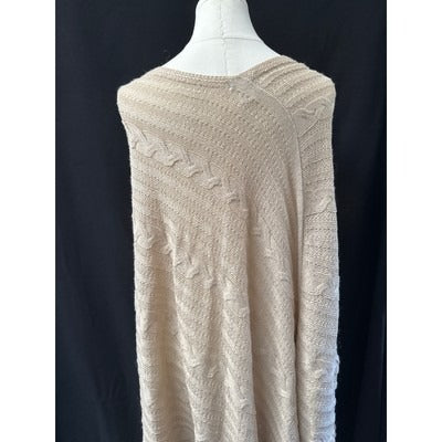 Women’s Novica Beige Textured Poncho One Size