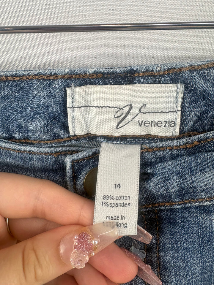 Women’s Venezia Size 14 Light Wash Blue Straight Leg Jeans
