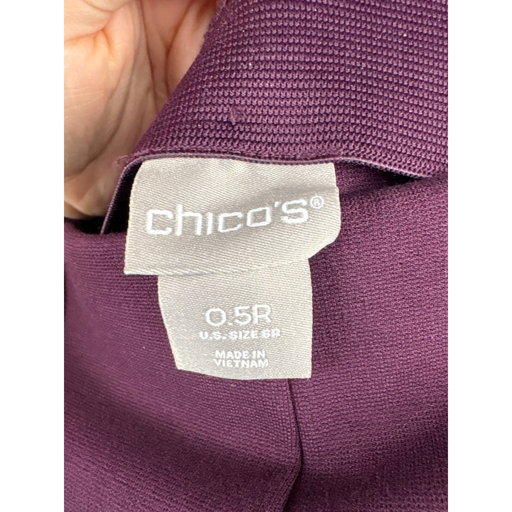 Women’s Chico’s Size 0.5 Plum Purple Slacks