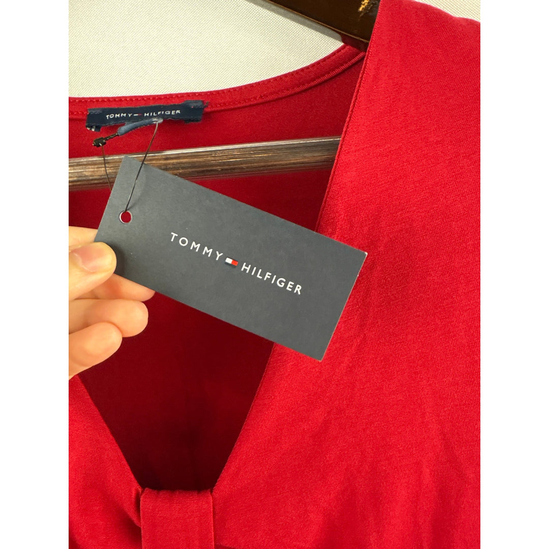 Women’s Tommy Hilfiger Large Cherry Red Sleeveless Midi Dress