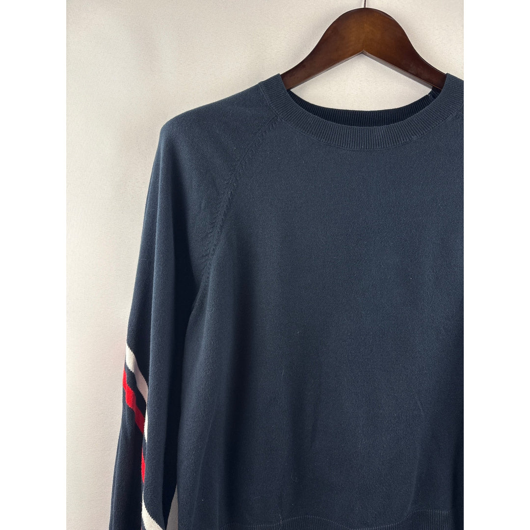 Women’s Tommy Hilfiger Large Navy Blue Long Sleeve Crewneck Sweater