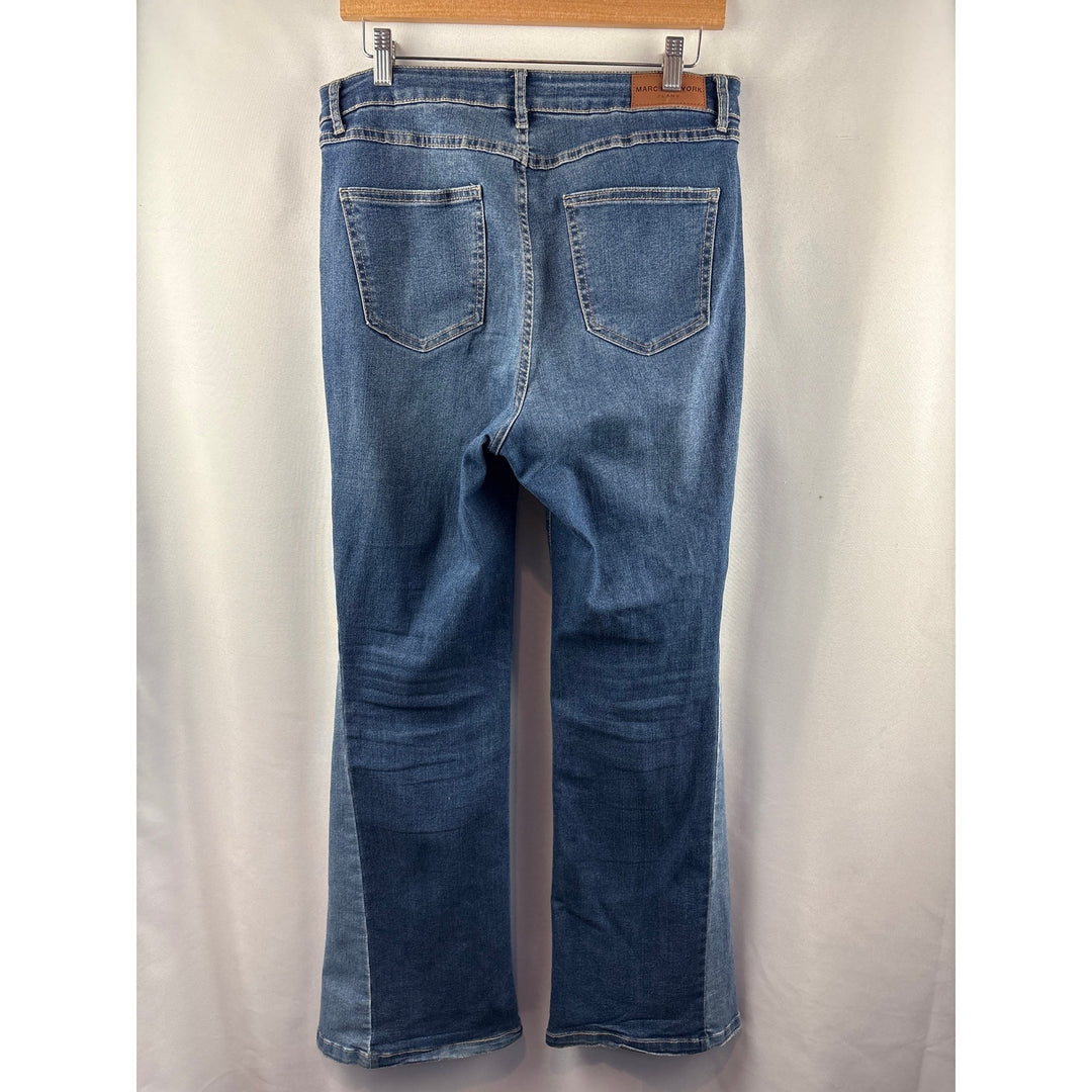 Women’s Marc New York Size 10 Two Toned Blue Wode Leg Jeans
