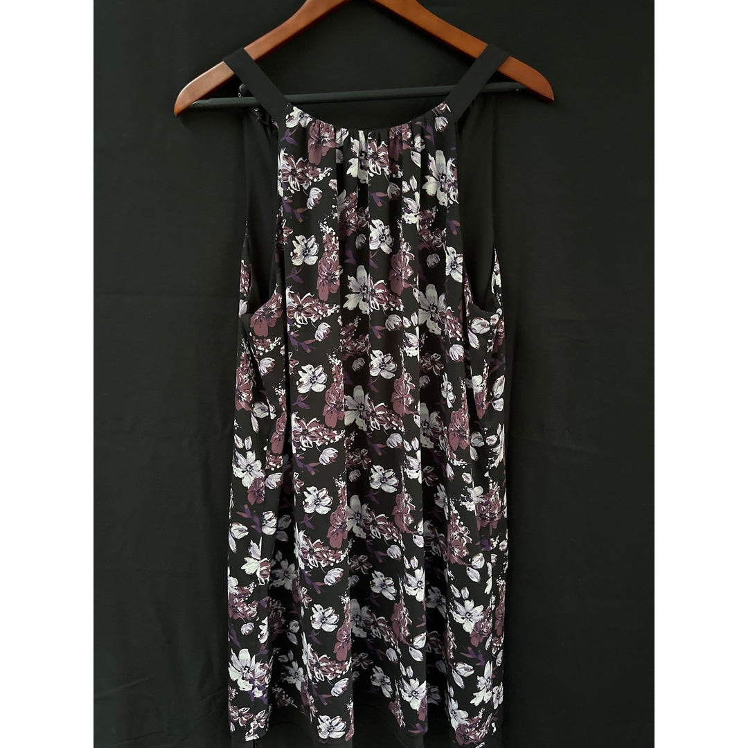 41 Hawthorn Black Floral Sundress Sleeveless Size L