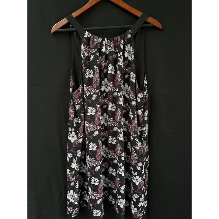 41 Hawthorn Black Floral Sundress Sleeveless Size L