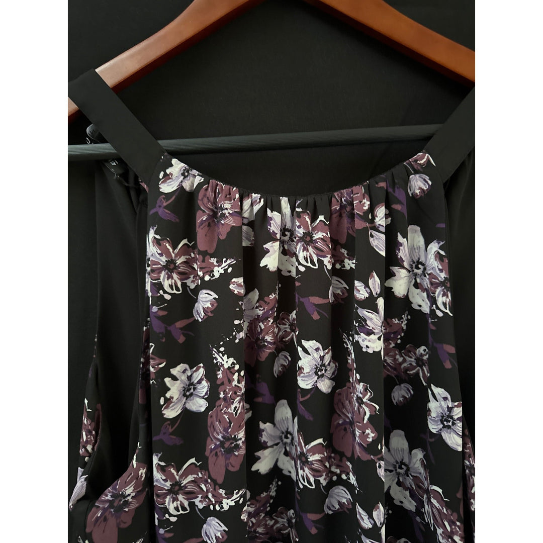 41 Hawthorn Black Floral Sundress Sleeveless Size L